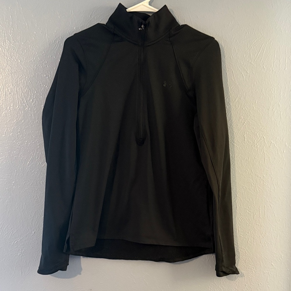 Black Under Armour Quarter-Zip Pullover
